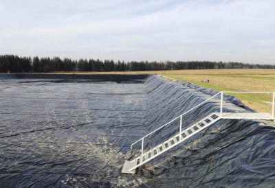 Пленка ВОДЯНОЙ толщина 400 мкм черная 8 x 10 метров (80 м2)